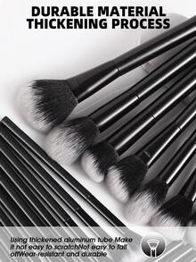 A 32-Piece Makeup Brush Set Made Of Biomimetic Fiber Bristles, Featuring Soft Bristles With Strong Pigment Pickup, A Versatile All-Face Makeup Brush Set Suitable For Eyeshadow, Blush, And Foundation Application. - Multicolor - View 2