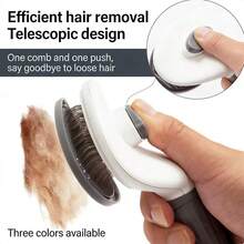 1pc Dog Brush, Cat Brush, Flea Comb, Self-Cleaning Brush, Pet Grooming Brush, Pet Massage Brush, Deshedding Brush, Detangling Brush, Automatic Deshedding Brush, Pet Cleaning Tools, Hair Collection Label, Dog Brush, Cat Brush, Pet Hair Collection Brush, Animal Accessories, Pet Supplies - View 7