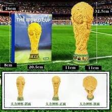 FIFA 世界杯足球微粒拼图积木玩具礼品办公桌配件办公用品办公室装饰办公桌办公配件 - A - 查看 3
