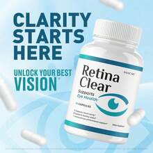 (3 Pack) Retina Clear – Retina Clear Eye Supplement Capsules Reviews, Official RetinaClear Vision Support Pills Health Natural Ingredients Vitamin Advanced Formula, 180 Capsules For 3 Months - 1 - 查看 4