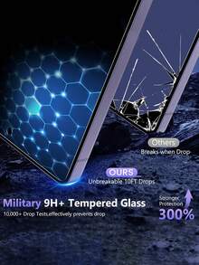 防震防窥钢化玻璃屏幕保护膜 2 片装，适用于 Galaxy S26 Ultra，25° 隐私保护，9H 硬度。适用于三星 Galaxy S26/S26 Ultra/S26 Plus/S25/S25 Ultra/S25 FE/S24/S23/S22/S21 系列。支持指纹解锁，全屏覆盖，易于安装，防刮花，兼容手机壳和配件。春季礼物，周年纪念日，生日派对佳品。 - 黑色 - 查看 4