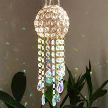 Gold Plated Crystal Hanging Ornament, Suitable For Window Sills And Gardens, Can Be Used For Indoor And Outdoor Decor And Parties - A - View 8