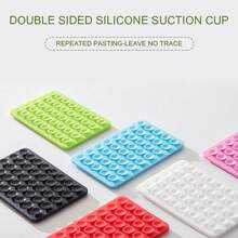 Bộ 40 miếng hút chân không silicon hai mặt có thể giặt được | Giá đỡ điện thoại bằng silicon có giác hút | Tay cầm hút chân không cho điện thoại | Octobuddy | Giá đỡ điện thoại dính | Kẹp lưng điện thoại | Phụ kiện điện thoại | Giá đỡ điện thoại - Cốc hút màu đen 40 chiếc - Xem 6