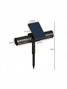 1/2/3pcs Outdoor Waterproof LED Solar Mosquito Killers, Combined With Purple Light, Effectively Kill Mosquitoes. Type-C Charging/Solar Charging, Long Battery Life, UV Fly Killing Lamp And Mosquito Repellent Lamp - 1PC - View 6