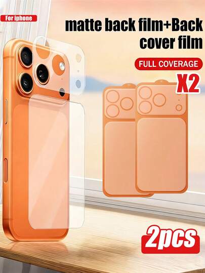 2pcs - Dual Protection Case For IPhone 17 Pro Max/17 Pro/17 Air, Includes Soft Lens Cover And Matte Back, Anti-Drop And Scratch-Resistant. Phone Accessories, Compatible With Other Phone Cases, Ideal Gift For Family And Friends.