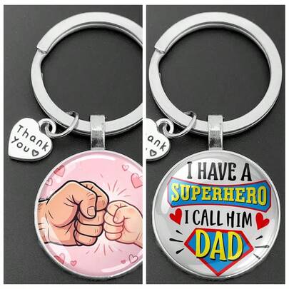 Medvang 1 móc khóa thủy tinh, quà tặng tuyệt vời cho người cha, quà tặng Ngày của Cha cho mẹ, cha, quà tốt nghiệp và quà cho giáo viên.