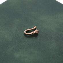 1pc Elegant Copper Zirconia Gourd Shaped Simulated Nose Piercing Jewelry, Suitable For Women, Club, Party, Birthday Gift - Multicolor - View 4