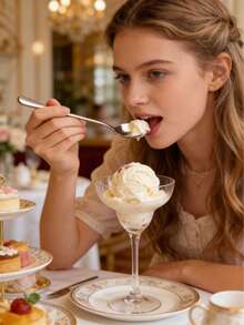 10件套长柄不锈钢汤匙，可作咖啡搅拌勺、饭勺、汤勺、茶匙使用。家用餐具。韩式圆勺。 - 彩色 - 查看 3