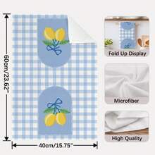 Bộ 2 khăn lau bếp họa tiết hoa lá và chanh kẻ caro xanh lá cây, kích thước 40*60cm, mềm mại, thấm hút tốt, phong cách trang trí nhà nông thôn, quà tặng tân gia, phù hợp cho nhà bếp và phòng tắm, tuyệt vời cho các bà nội trợ và những buổi họp mặt gia đình, giá trị cao. - Mầm xanh - Xem 5