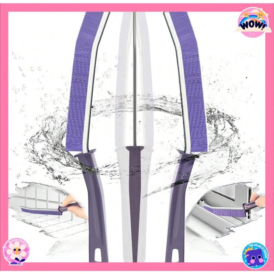 Crevice Gaps Cleaning Brush,2023 New Cleaning Brush For Small Spaces,Durable & Thin Crevice Cleaning Brush,Deep Cleaning Brush Supplies For Kitchen Surfaces & Window Track & Stubborn Stains - Default - View 1