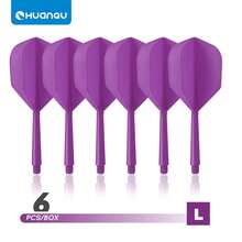 HUANQU 6 PIÈCES 2BA Plumes de fléchettes professionnelles universelles à filetage, Set de plumes de fléchettes d'une seule pièce, plumes de fléchettes professionnelles, anti-collision, ne se plient pas facilement, accessoires de fléchettes, manches de fléchettes universels 70 mm/75 mm/80 mm court/moyen/long, 8 options de couleurs - Multicolore - Voir 33