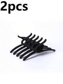 2pcs Women's Minimalist Cross Hair Clips, Exuding Elegant Charm - Solid Color - View 11
