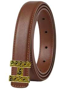 Thắt lưng nữ đơn giản với khóa chữ H, thắt lưng đa năng phù hợp với quần jeans, giúp tôn dáng và làm thon gọn vòng eo. - Nhiều màu - Xem 10