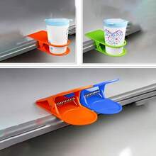 1 chiếc kẹp cốc để bàn sáng tạo, kẹp cốc tiện dụng bên cạnh bàn làm việc, giá đỡ cốc trà cho bàn máy tính văn phòng, quà tặng văn phòng thiết thực, màu ngẫu nhiên - A - Xem 8