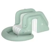 Large Inflatable Swimming Pool, Family Pool With Inflatable Slide, Durable PVC Material, Can Be Used As Sandbox, Easy To Install, Rectangular Pool, Ideal For Backyard Summer Entertainment And Pool Parties - A - View 12