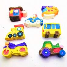 1个蓝色硅胶皂模，3D汽车造型不粘烘焙模具，适用于蛋糕、纸杯蛋糕、果冻、布丁、松饼、冰块、黏土和肥皂制作 - 彩色 - 查看 3