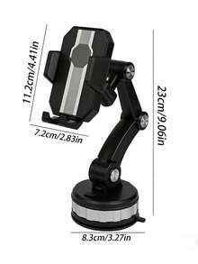 360° Rotatable Car Phone Mount, Suction Cup Phone Holder With Adjustable Arm, Anti-Slip Silicone Pad, Universal Dashboard & Windshield Car Phone Holder For All Smartphones - Car Phone Holder - View 8