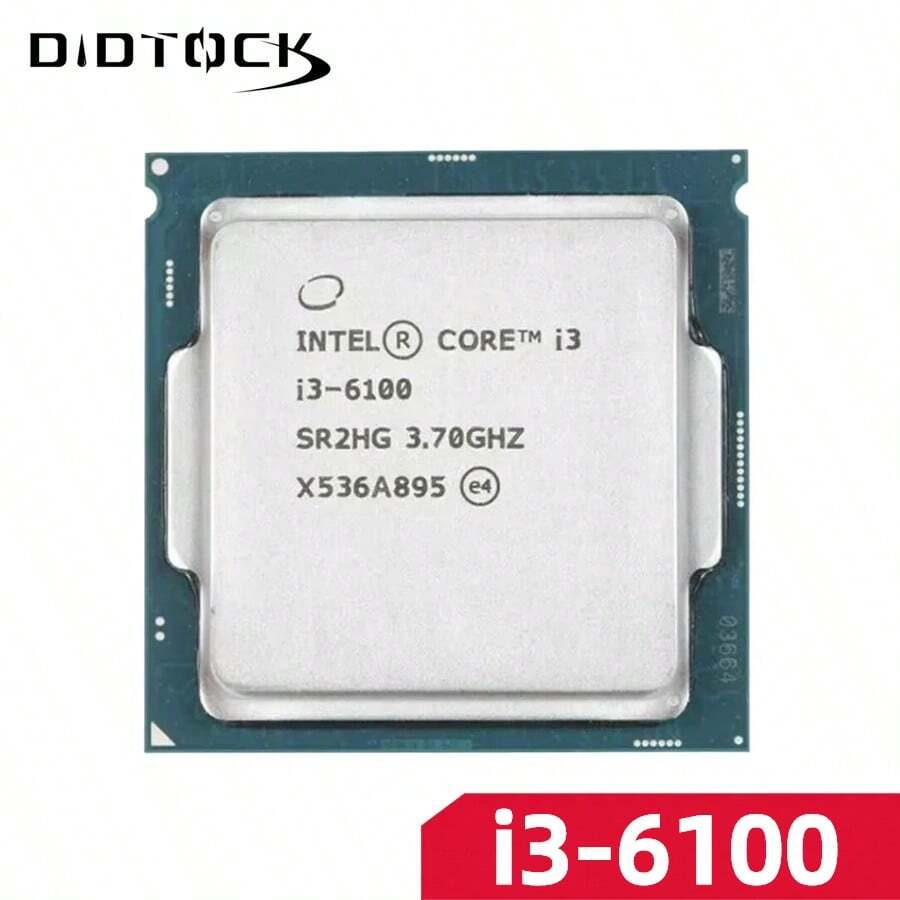 Procesador Intel Core I3 6100 de 3.7GHz para computadora de escritorio, socket LGA 1151 - Ver 1