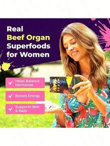 PrimalQueen Women's Organ Complex – GrassFed Beef Liver, Heart, Kidney, Pancreas, Spleen & Thymus – Nutrient Support For Hormone Balance & Energy – 60 Capsules - 2 件裝 - 查看 4