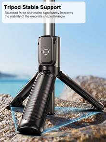 69cm Bluetooth Selfie Stick With LED Light, Portable Mini Bluetooth Selfie Stick With Multi-Angle Adjustable Tripod, Non-Slip Silicone Clamp Pad, Secure Grip Without Damaging Phone, Suitable For Live Streaming, Group Photos And Travel, Supports Wireless Remote Control, Dual-Use Handheld Selfie + Floor Stand, Compatible With Most Smartphones, Essential For Outdoor Adventures - A - View 6