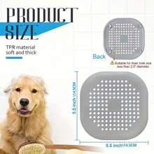 3pcs Silicone Drain Filter Set, Plastic Sink And Bathtub Drain Filter, Kitchen Sink Strainer, Sink Drain Stopper, Hair Catcher Suction Cup Drain Cover - A - View 2
