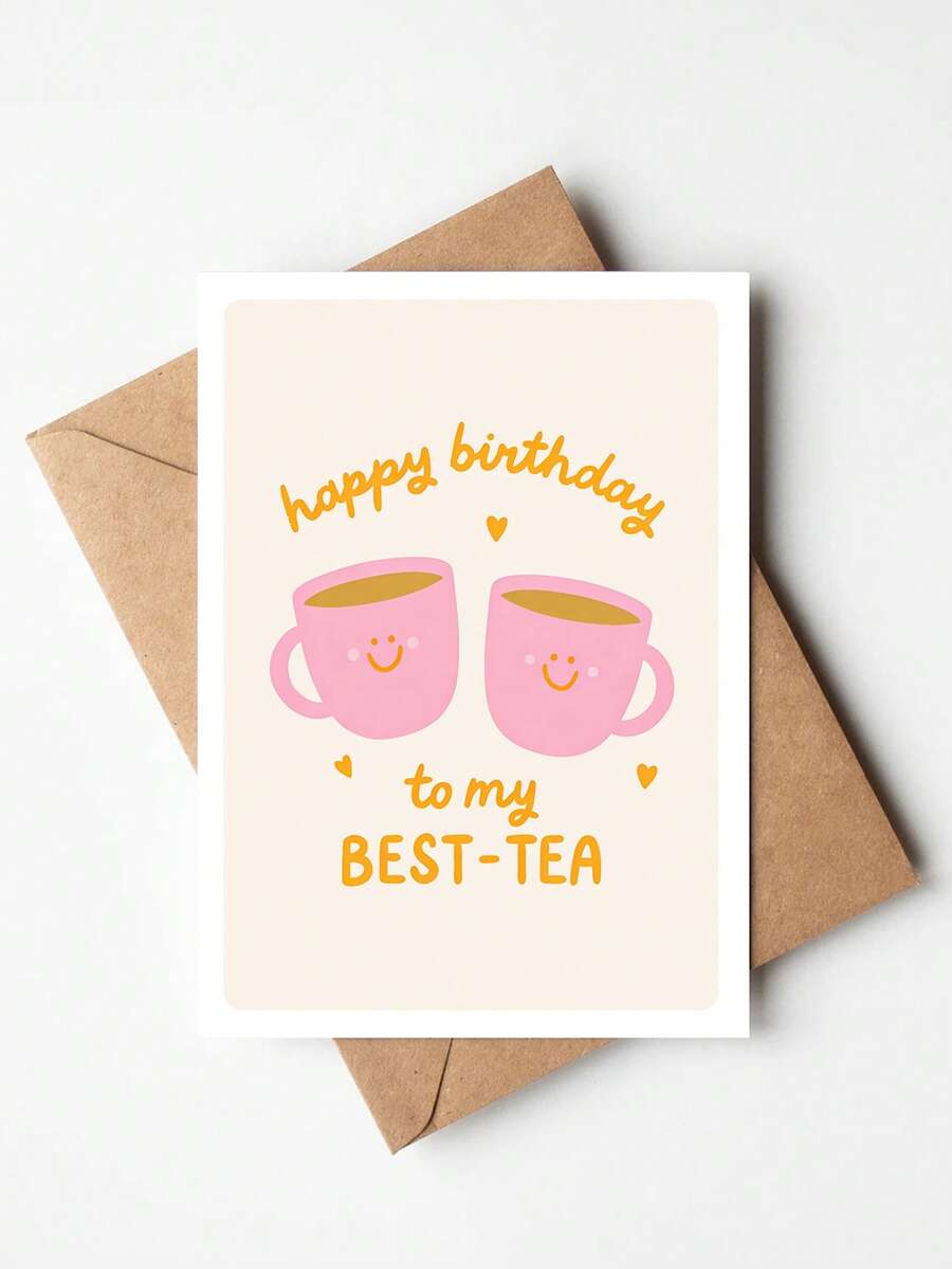 1张趣味闺蜜生日贺卡 – 祝我最好的朋友生日快乐，闺蜜生日贺卡，送给好朋友的可爱友情贺卡 - 多色 - 查看 1