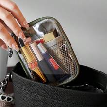 便携式化妆包，分格化妆品收纳袋，旅行洗漱包 - 彩色 - 查看 2