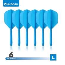 HUANQU 6 PIÈCES 2BA Plumes de fléchettes professionnelles universelles à filetage, Set de plumes de fléchettes d'une seule pièce, plumes de fléchettes professionnelles, anti-collision, ne se plient pas facilement, accessoires de fléchettes, manches de fléchettes universels 70 mm/75 mm/80 mm court/moyen/long, 8 options de couleurs - Multicolore - Voir 26