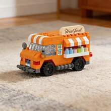 9pcs Mini Car Building Block Set, Micro Particle City Vehicle Model Assembly Toys, Educational DIY Decoration, Children's Birthday Gift - Multicolor - View 16