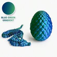 迷你3D打印龙和惊喜蛋套装，关节可活动 - 色彩缤纷的家居办公室桌面装饰品，适合各种房间装饰，是馈赠亲朋好友的绝佳礼物 - 龍蛋套裝 - 查看 7