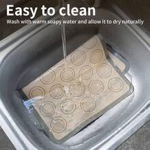 1pc Macaron Silicone Baking Mat - Non-Stick Silicone Macaron Baking Mat/Pastry Cookie Liner (Reusable/Half Sheet), Perfect Baking Set For Macarons, Pastries, Cakes And Breads, Household Kitchen Essential - View 12