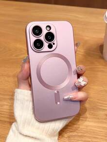 Metal Texture Soft Phone Case, Compatible With IPhone 17, 17 Air, 17 Pro, 17 Pro Max, Ultra-Thin Design With Anti-Scratch And Shock-Proof Function, Full Camera Protection, Also Suitable For IPhone 13, 11, 16 Pro Max, 15, 14, 12, 16 - Rose Gold - View 3