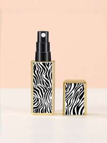 1pc Reusable 5ml Leopard Print Square Perfume Travel Bottle With Textured Refillable Bottom, Portable Square Leopard Print 5ml Perfume Decanting Bottle For Direct Refilling - Multicolor - View 13