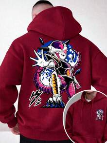 Men's Anime Hoodie "Frieza Final Form" – Released In 2026 | Immediate Shipping - Maroon - View 1