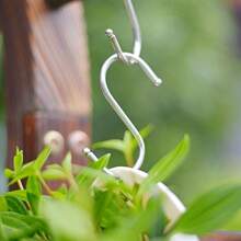 壁挂式花盆 - 藤编风格悬挂花盆，塑料编织半圆形树脂壁挂篮，适合室内外植物 - 多色 - 查看 12