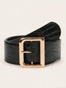 Women's Fashion Versatile Belt, Suitable For Daily Wear - Black - View 4