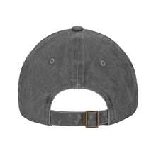 Chicago Cubs Logo Washed Denim Baseball Cap For Adults, Baseball Hat Women Men Washed - 灰色 - 查看 4