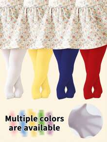 Quần legging cho bé gái 0-12 tuổi, quần tất khiêu vũ, quần legging ba lê, độ co giãn cao và mềm mại, quần tất nhung khiêu vũ cho trẻ em. - Nhiều màu - Xem 1