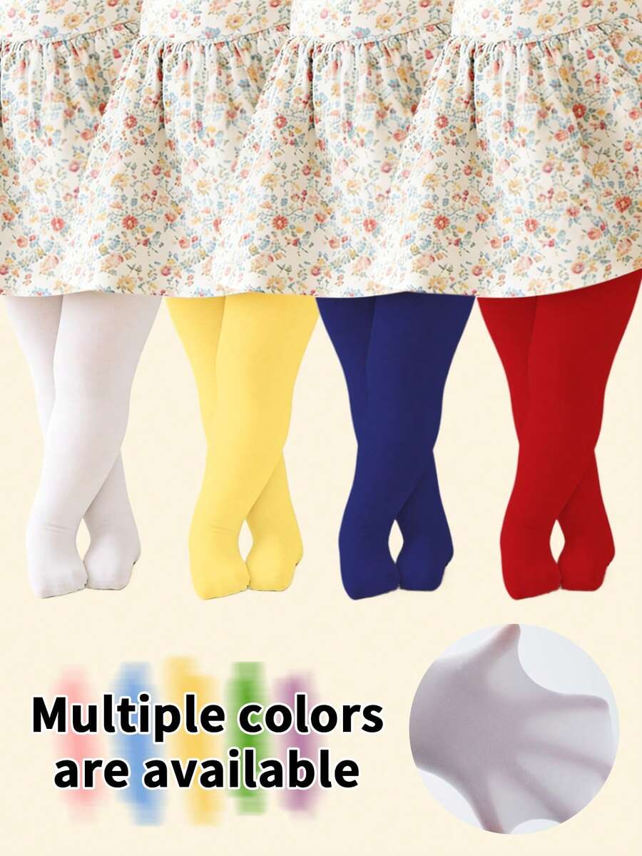 Quần legging cho bé gái 0-12 tuổi, quần tất khiêu vũ, quần legging ba lê, độ co giãn cao và mềm mại, quần tất nhung khiêu vũ cho trẻ em. - Nhiều màu - Xem 1