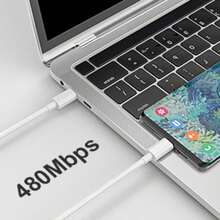 20W 快充套装 [USB-C 墙充 + 100cm USB-C 转 USB-C 数据线] USB-C 充电及数据线，兼容 17/16/15 Pro Max Plus 系列 - 美規A型插(110-127V) - 查看 11