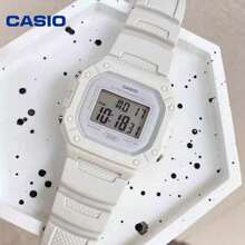 Casio 卡西欧 W-218HC 乳白色方形数字手表 50米防水 LED灯 多功能学生运动腕表 - 均碼 - 查看 5
