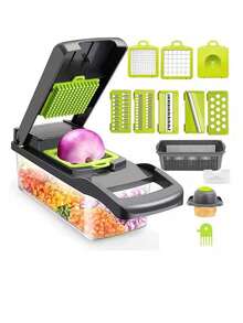 Multifunctional Vegetable Chopper - Pro Food Dicer, Slicer & Shredder For Potatoes, Carrots & Veggies - Multicolor - View 9