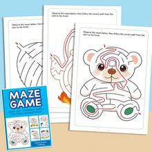 专注力训练和思维发展益智迷宫——适用于铅笔和蜡笔，有助于提高书写专注力并培养思维技能。这款迷宫系列兼具趣味性和互动性，是理想的礼物之选。 - 彩色 - 查看 12