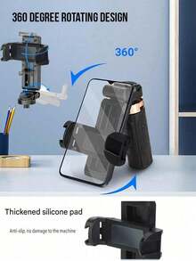 YAIUZGOO Mini 3-In-1 Phone Tripod, Extendable Handle, Detachable Remote, Pocket-Sized, Essential For Travel Photography, Aluminum Alloy, 360° Flexible Rotation, Selfie Stick Tripod, One-Button Operation - Multicolor - View 3