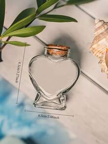 Customized Honeymoon Sand Bottle, Personalized Honeymoon Heart-Shaped Glass Jar, Customized Wedding Bride Party Bottle, Beach Resort Souvenir Bottle, Honeymoon Memories, Creative Beach Couple Gift, Unique Honeymoon Sand Souvenir - Multicolor - View 5