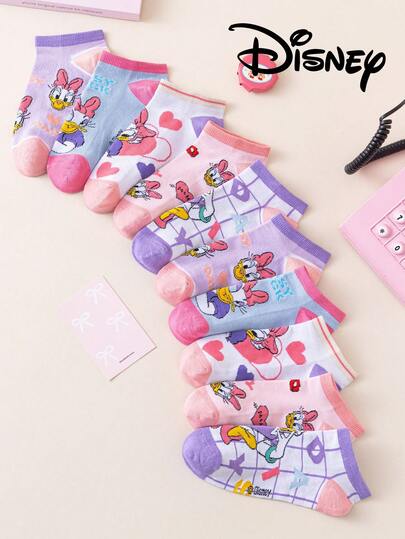  5 Pairs Of Women's Socks, Boat Socks, Gifts, Summer Socks, Animated Socks, Women's Ankle Socks, Daisy, Novelty And Fun Socks, Comfortable, Breathable, Stylish Women's Socks, Quirky Socks, Disney Socks