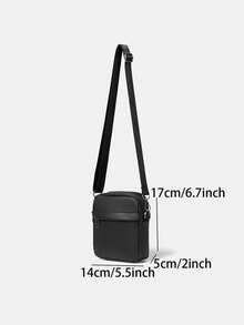 男女通用休闲方形斜挎包，手机单肩包，校园/街头风，适合度假和返校季 - 彩色 - 查看 3