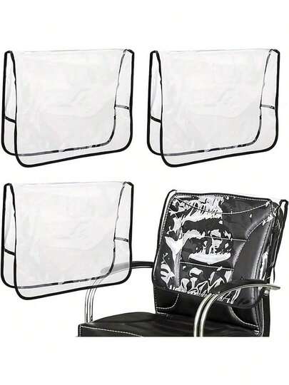 Transparent PVC Hair Salon Dyeing Chair Protective Cover, Hair Styling Tools, Hair Products And Accessories, Suitable For Barbershops, Beauty Salons, Travel Essentials, Back To School, Holiday Travel, Women Hair Accessories, Backcomb Brush