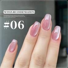 MISS MIANEL 12毫升/瓶黑色指甲油,8色月光猫眼凝胶指甲油,2026新款美白粉蓝果冻指甲油,适用于法式美甲和脚趾甲,紫色绿色可爱美甲,适合美甲沙龙和DIY - 彩色 - 查看 10