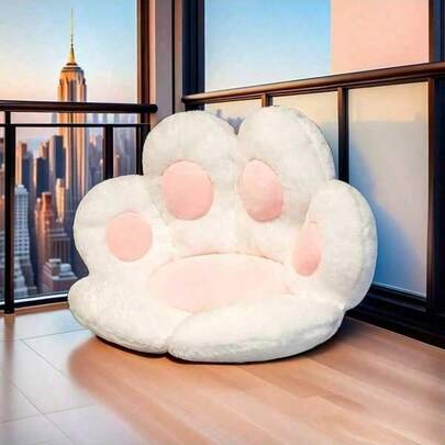 1 chiếc đệm ngồi hình bàn chân gấu dày dặn, tích hợp làm đệm chân ghế, phòng ngủ, sofa và hỗ trợ thắt lưng.